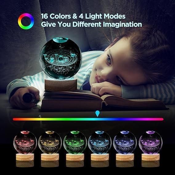 3D Crystal Planet Lamp