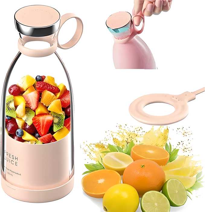 FreshJuice Luxe – USB Rechargeable Portable Blender Bottle