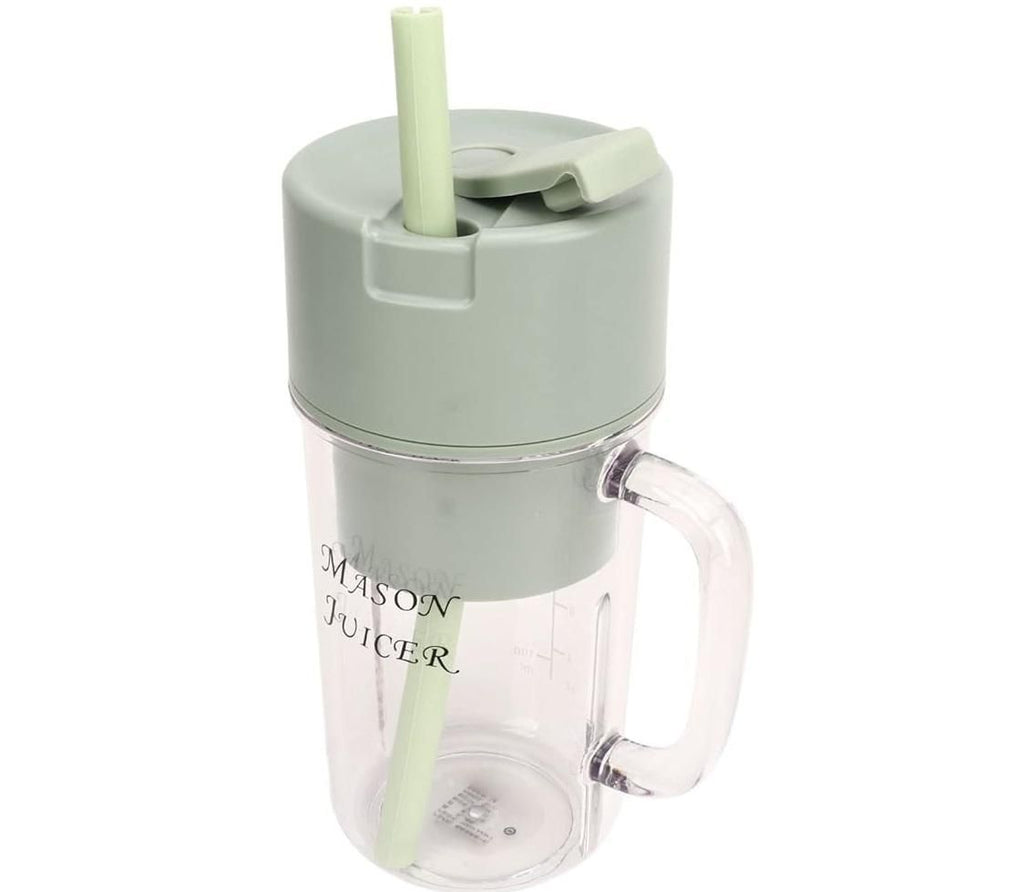 MasonBlend Pro – Portable USB Rechargeable Blender Cup with Lid & Straw