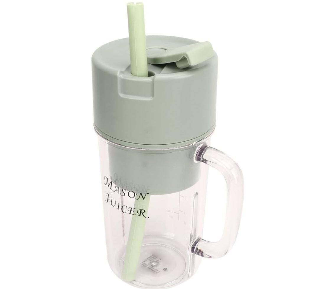 MasonBlend Pro – Portable USB Rechargeable Blender Cup with Lid & Straw